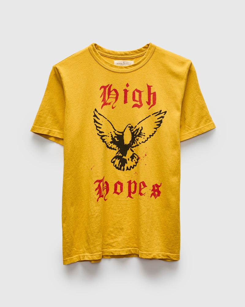 "High Hopes" T-Shirt in Mustard