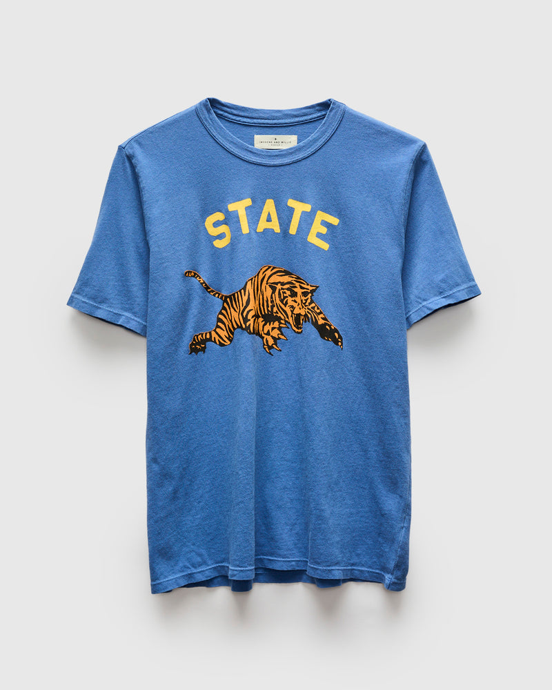 "State" T-Shirt in Blue