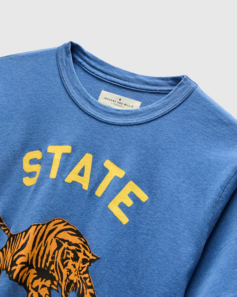"State" T-Shirt in Blue