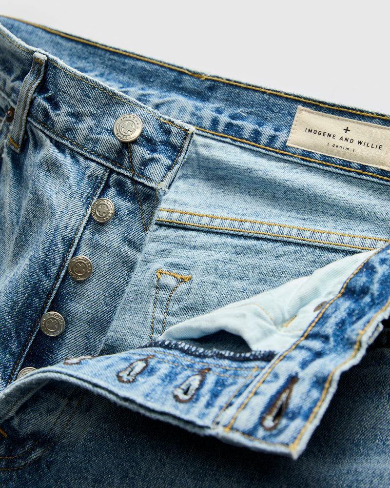 "Willie Carson" 14oz Washed Selvedge Denim - Classic Straight Fit