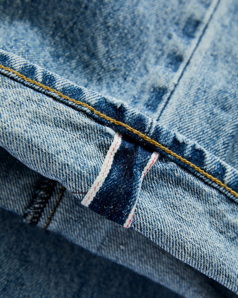 "Willie Carson" 14oz Washed Selvedge Denim - Classic Straight Fit