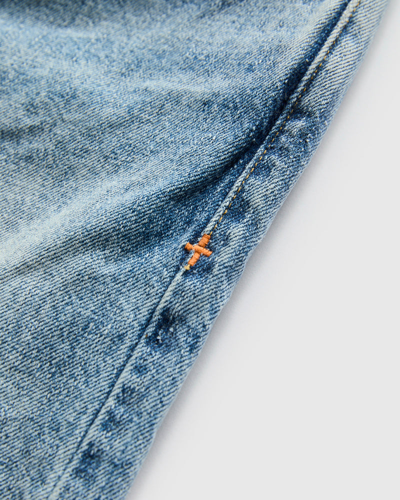 "Willie Carson" 14oz Washed Selvedge Denim - Classic Straight Fit