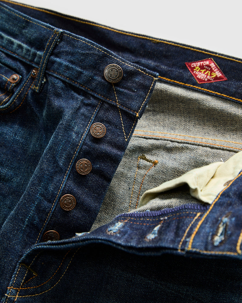 "Willie Eastland" 14oz Washed Selvedge Denim - Classic Straight Fit