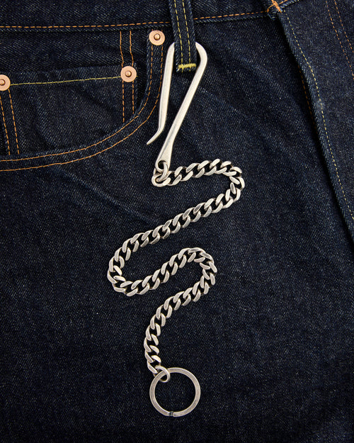 2.5mm Key Chain Twist in Silver Plated Brass