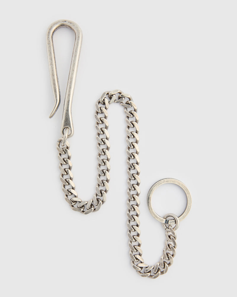 2.5mm Key Chain Twist in Silver Plated Brass