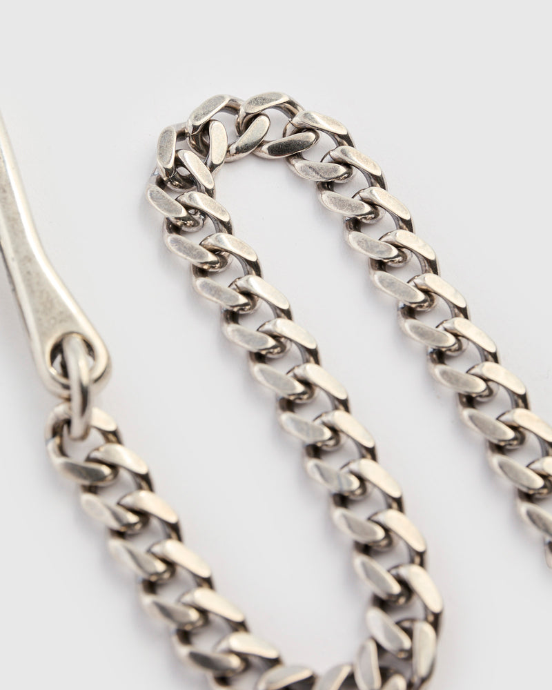 2.5mm Key Chain Twist in Silver Plated Brass