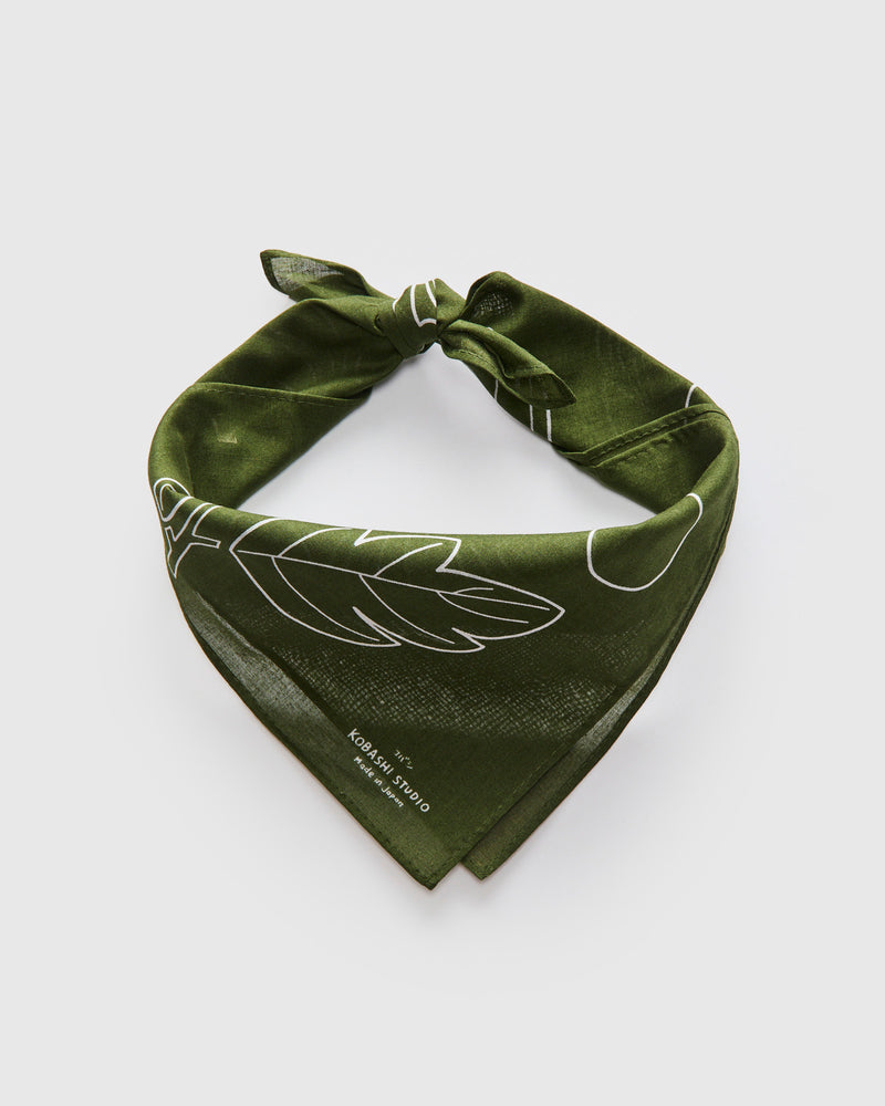 Miru-Iro Bandana in Olive Green