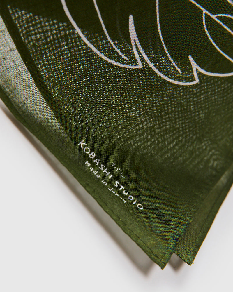 Miru-Iro Bandana in Olive Green