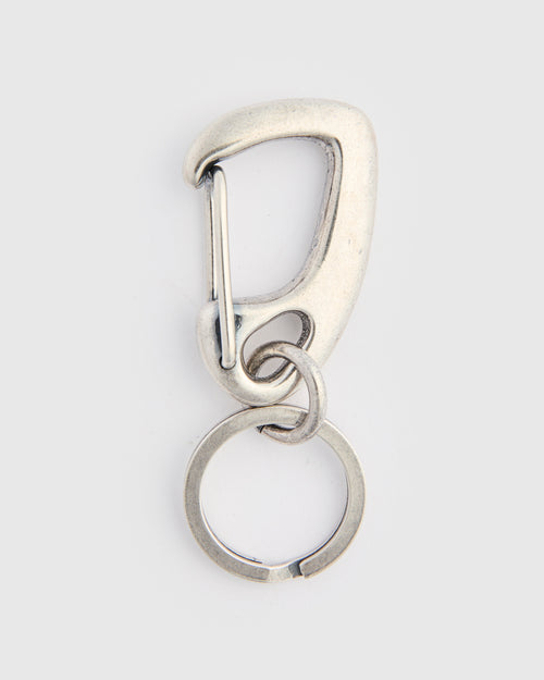 Sand Cast Key Snap in Silver Plated Brass