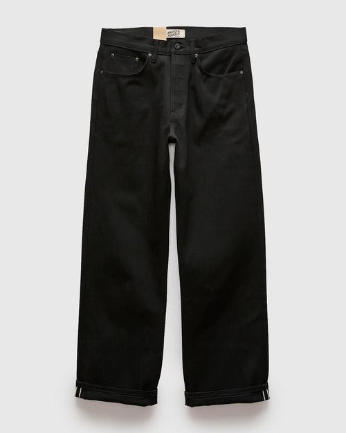 "Double Capsule Collection" 13.75oz Double Black Slub Selvedge Denim - Strong Guy Fit