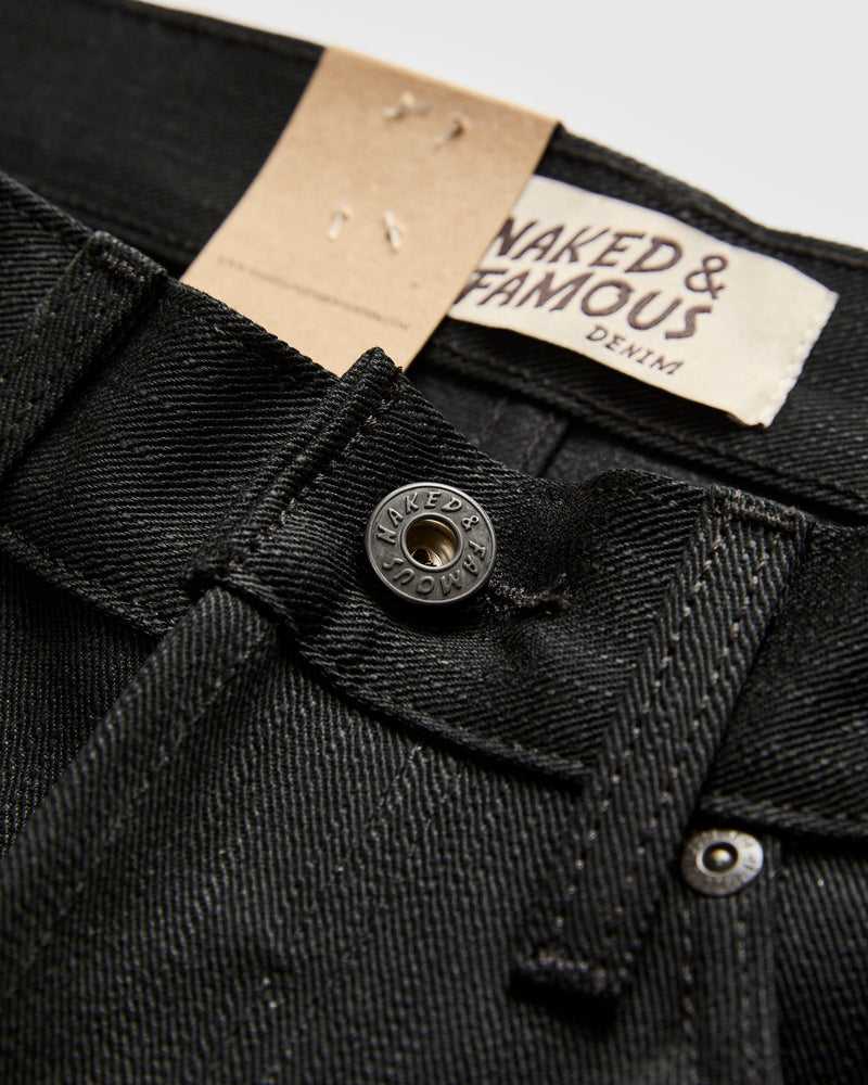 "Double Capsule Collection" 13.75oz Double Black Slub Selvedge Denim - Strong Guy Fit