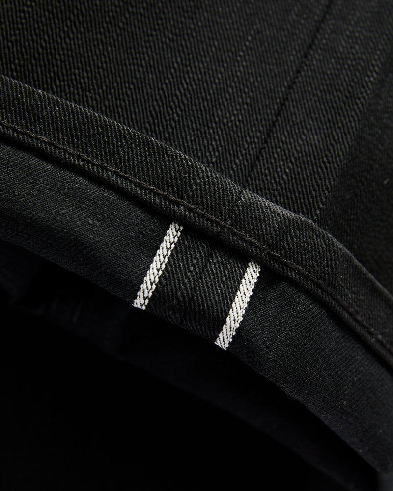 "Double Capsule Collection" 13.75oz Double Black Slub Selvedge Denim - Strong Guy Fit