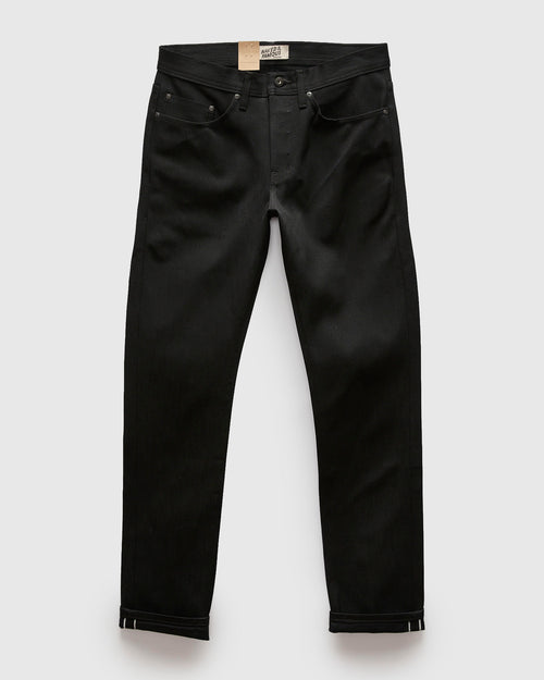 "Double Capsule Collection" 13.75oz Double Black Slub Selvedge Denim - Weird Guy Fit