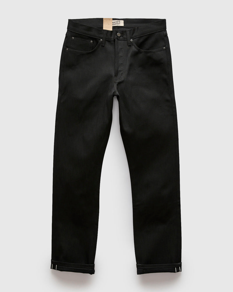 "Double Capsule Collection" 13.75oz Double Black Slub Selvedge Denim - True Guy Fit