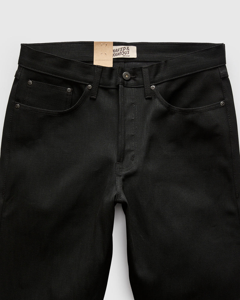 "Double Capsule Collection" 13.75oz Double Black Slub Selvedge Denim - True Guy Fit