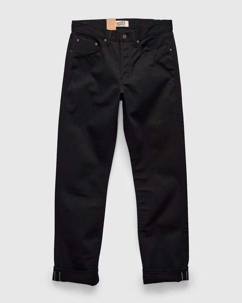 10oz Selvedge Slacks Black Twill - True Guy Fit