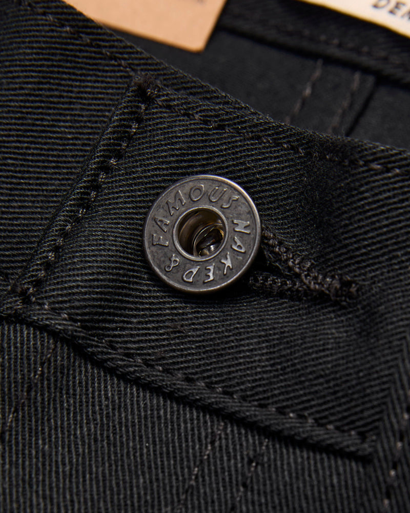 10oz Selvedge Slacks Black Twill - True Guy Fit