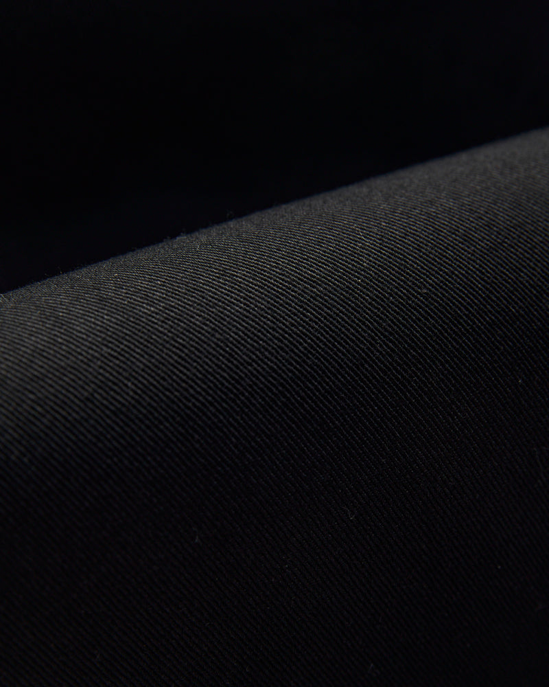 10oz Selvedge Slacks Black Twill - Strong Guy Fit