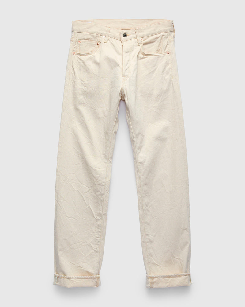 271-ECRU "Organic Cotton" 12.4oz Selvedge Denim - Just-Right Straight  Fit
