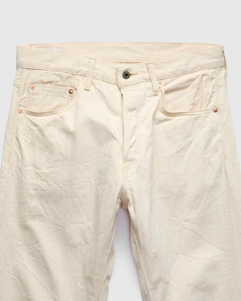 271-ECRU "Organic Cotton" 12.4oz Selvedge Denim - Just-Right Straight  Fit