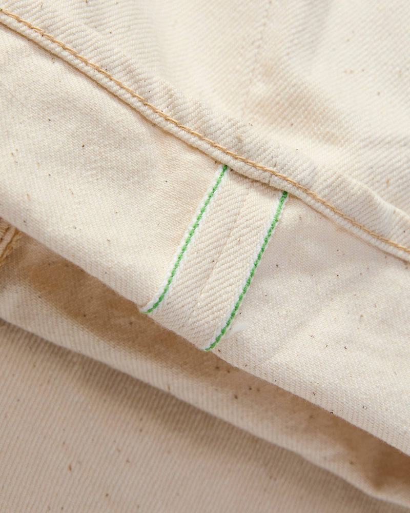 200-ECRU "Organic Cotton" 12.4oz Selvedge Denim - Wide Straight Fit