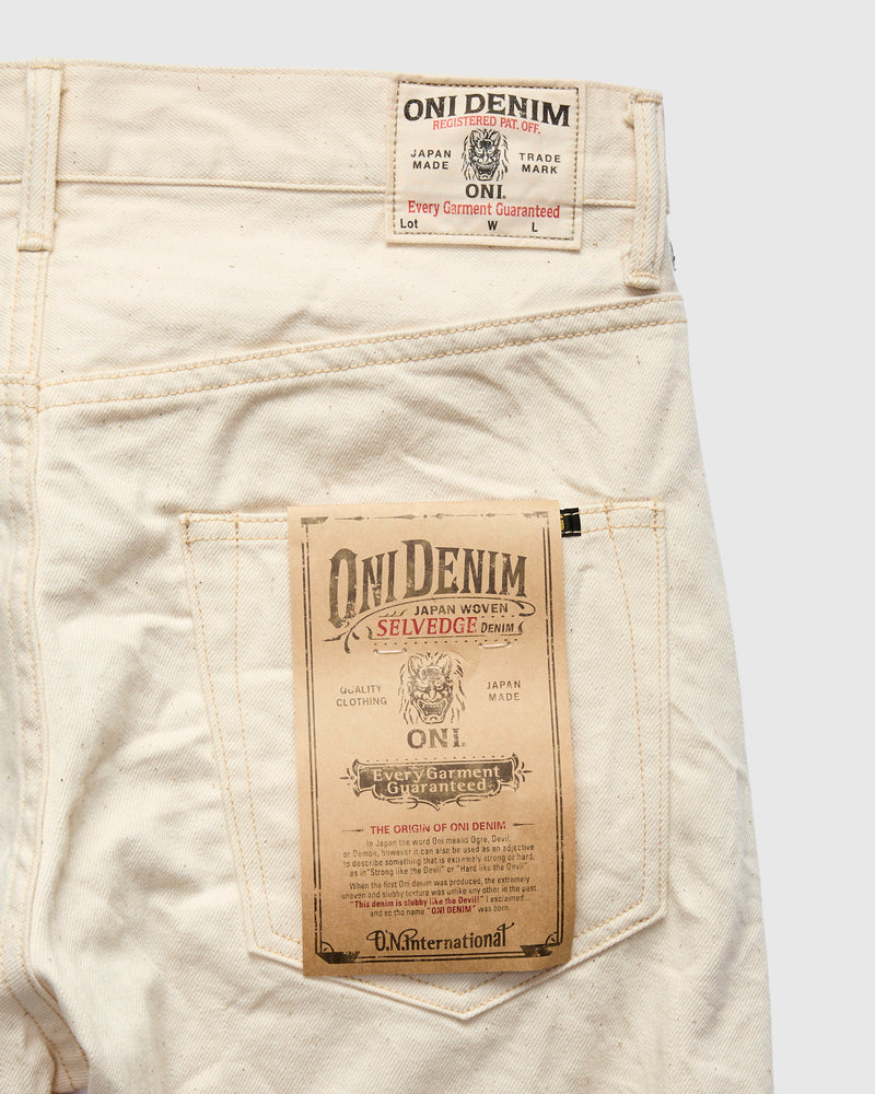 271-ECRU "Organic Cotton" 12.4oz Selvedge Denim - Just-Right Straight  Fit