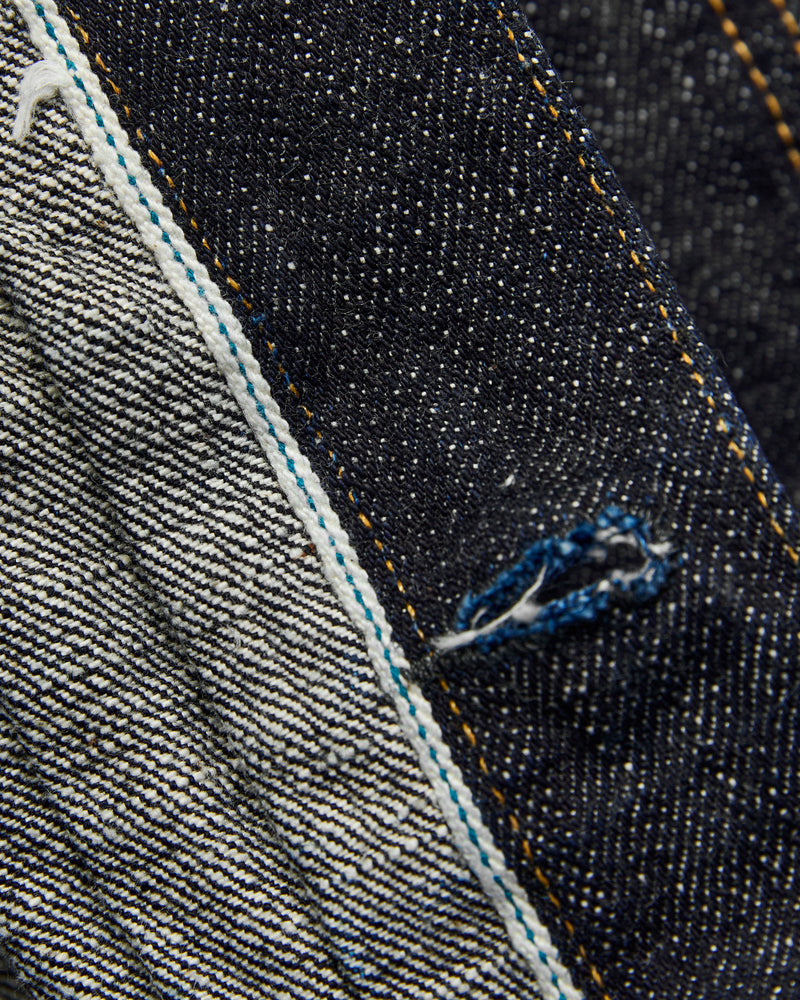 3111 15.5oz Slub-Nep Type-1 Selvedge Denim Jacket in Rinsed Indigo