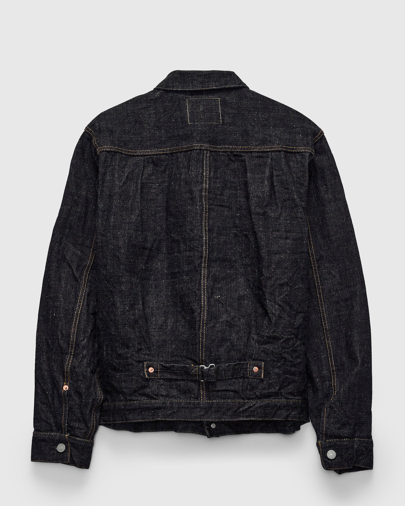 デニムジャケットlesser panda様 3111 15.5oz Slub-Nep Type-1 Selvedge Denim Jacket in Rinsed Indigo