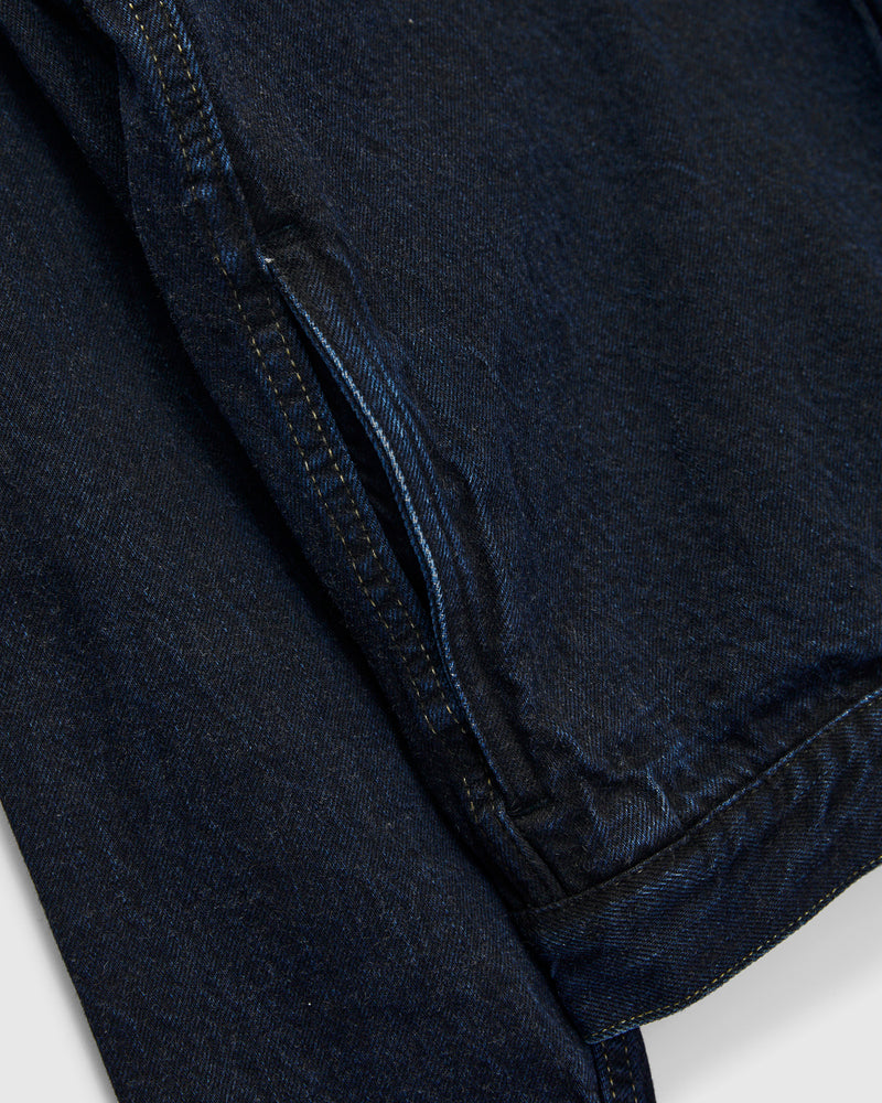3115 13.5oz Type-1 Selvedge Denim Jacket in Charcoal Overdye