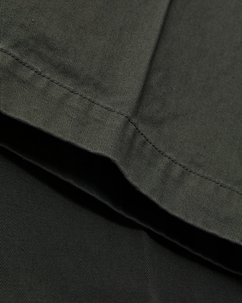 Pigment Dyed Wide Slacks in Green