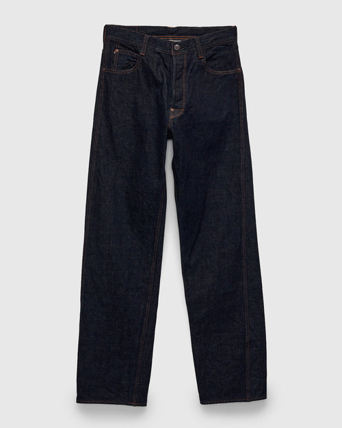 400P 13.5oz Rinsed Denim - Cinch Back Straight Fit