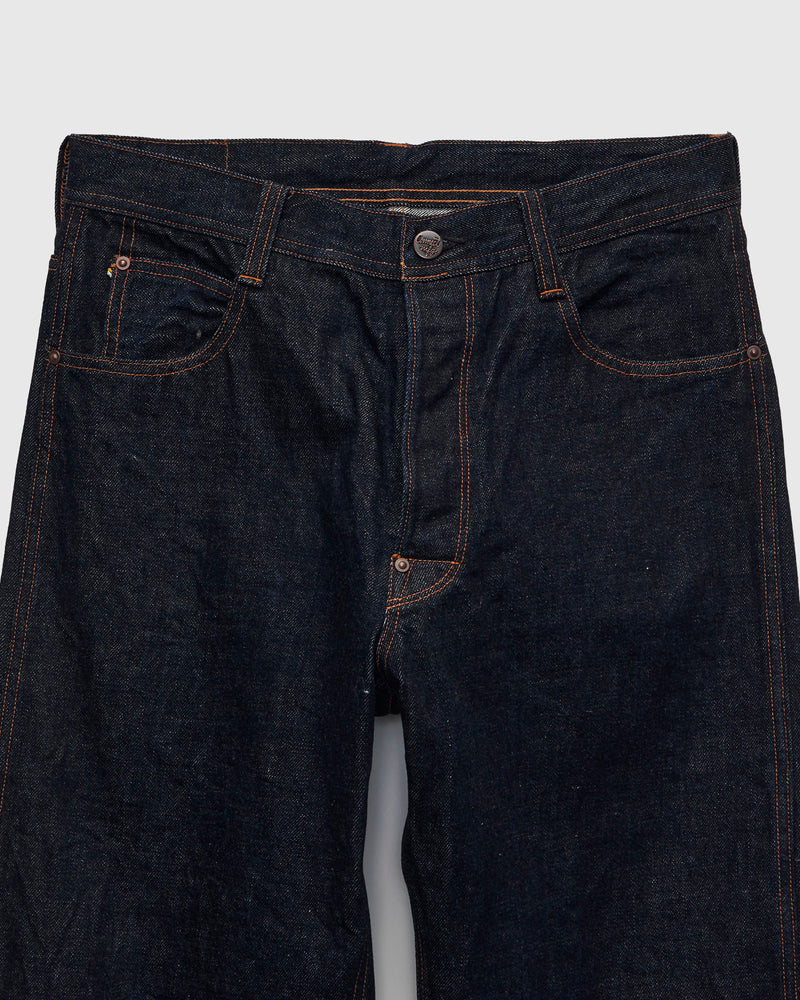 400P 13.5oz Rinsed Denim - Cinch Back Straight Fit
