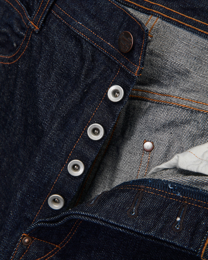 400P 13.5oz Rinsed Denim - Cinch Back Straight Fit