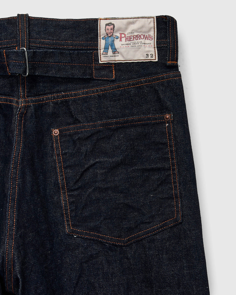 400P 13.5oz Rinsed Denim - Cinch Back Straight Fit