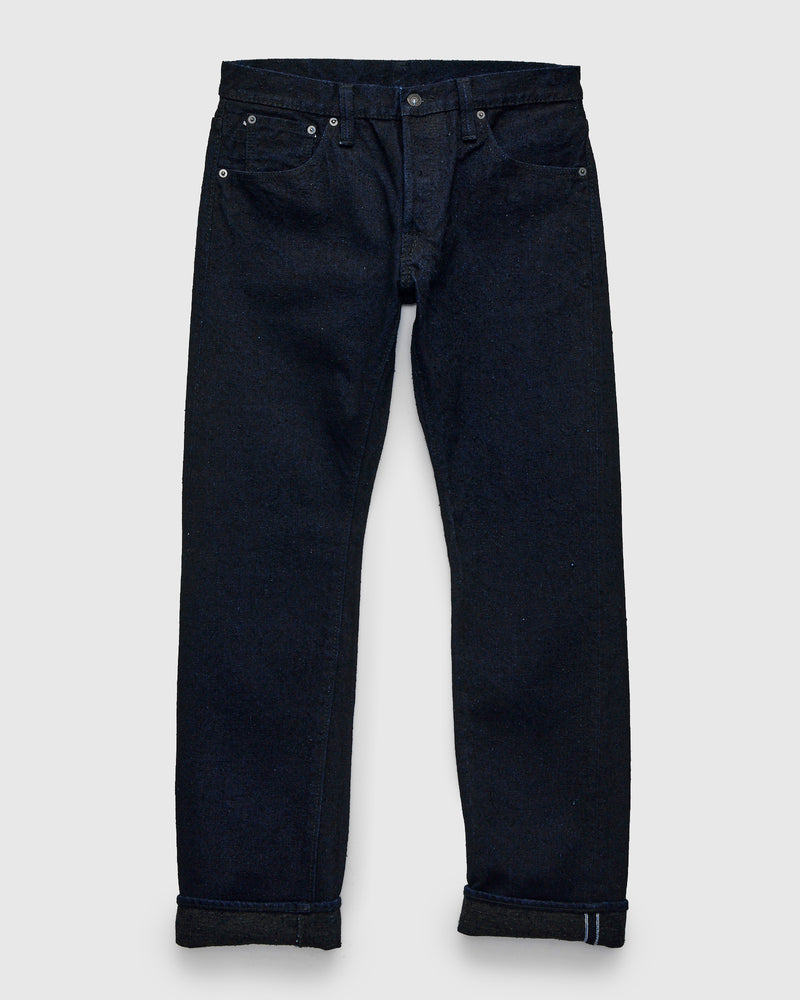 "Indigo x Sumi" 16oz Rinsed Double Nep Selvedge Denim - Slim Straight Fit