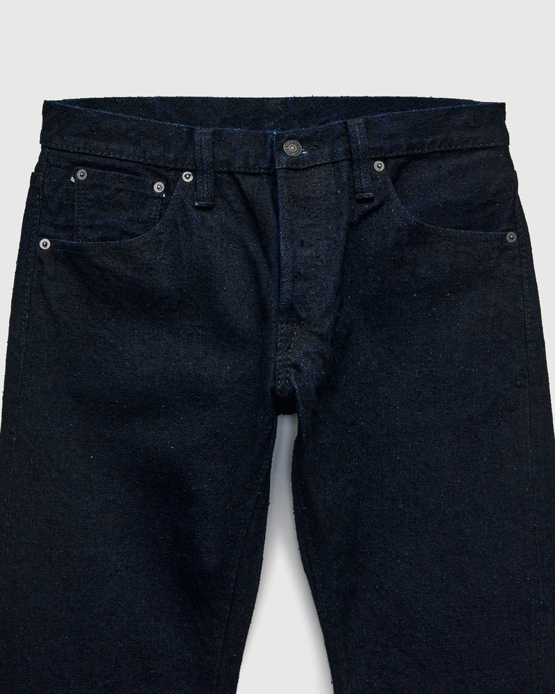 "Indigo x Sumi" 16oz Rinsed Double Nep Selvedge Denim - Slim Straight Fit