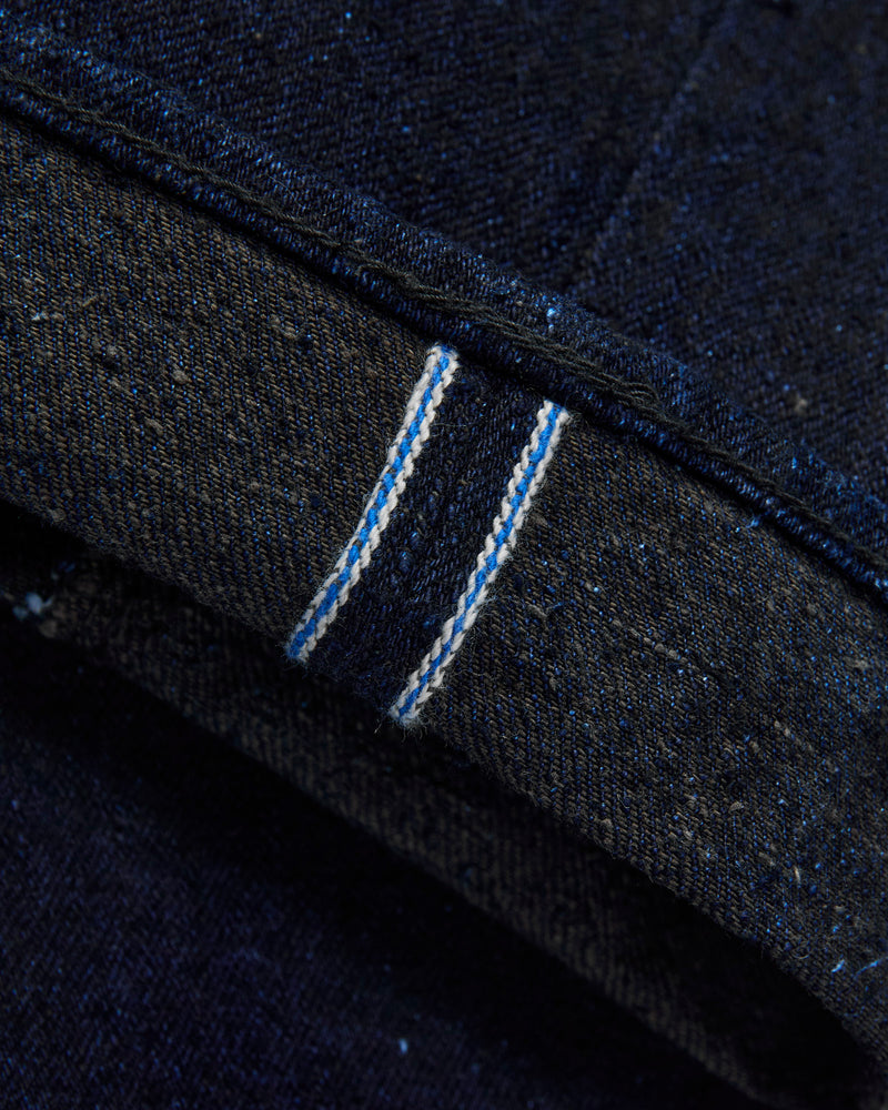 "Indigo x Sumi" 16oz Rinsed Double Nep Selvedge Denim - Slim Tapered Fit