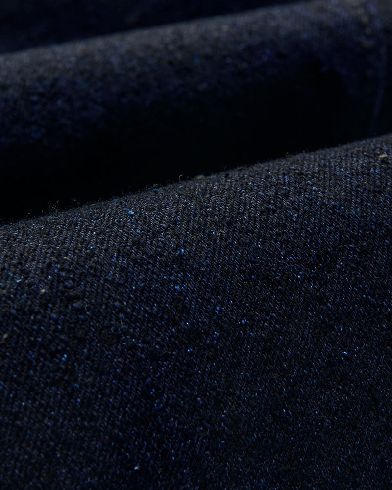 "Indigo x Sumi" 16oz Rinsed Double Nep Selvedge Denim - Slim Straight Fit