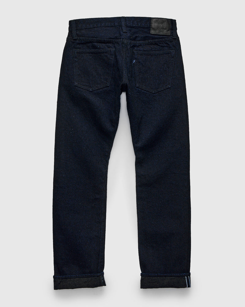 "Indigo x Sumi" 16oz Rinsed Double Nep Selvedge Denim - Slim Straight Fit