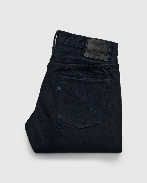 "Indigo x Sumi" 16oz Rinsed Double Nep Selvedge Denim - Slim Straight Fit
