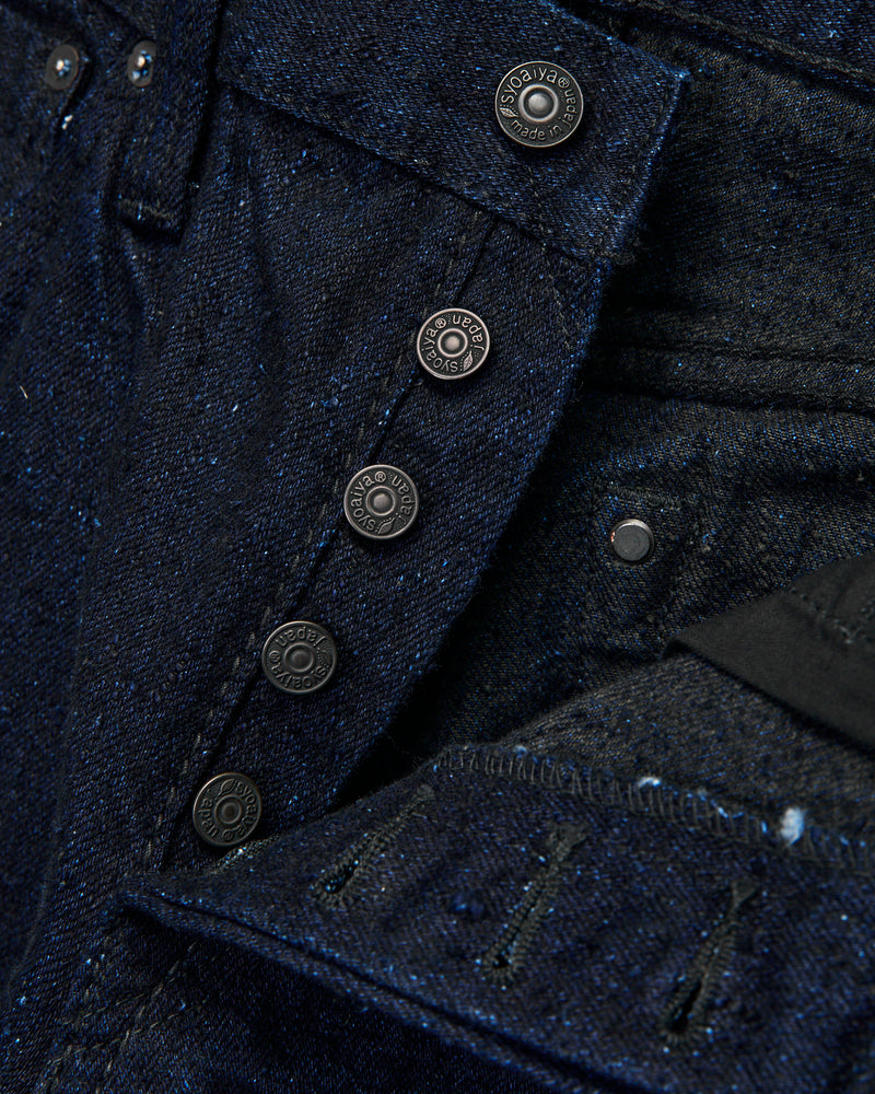 "Indigo x Sumi" 16oz Rinsed Double Nep Selvedge Denim - Slim Tapered Fit