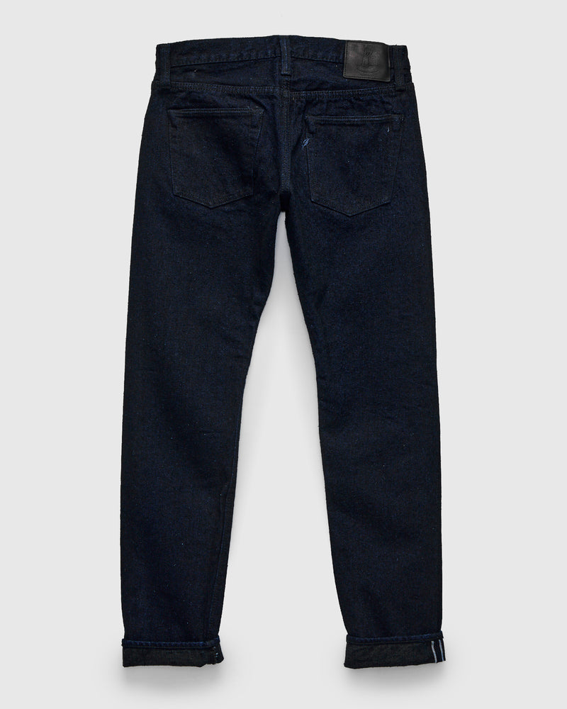 "Indigo x Sumi" 16oz Rinsed Double Nep Selvedge Denim - Slim Tapered Fit