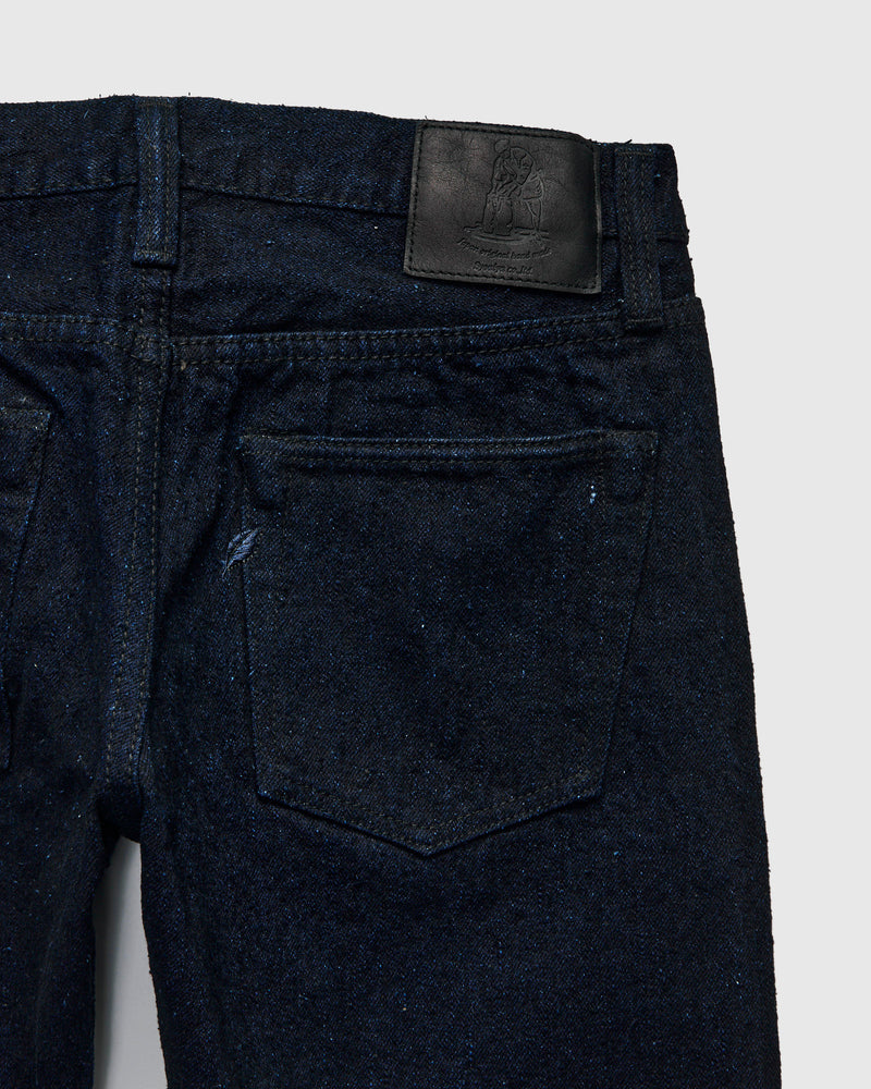 "Indigo x Sumi" 16oz Rinsed Double Nep Selvedge Denim - Slim Tapered Fit