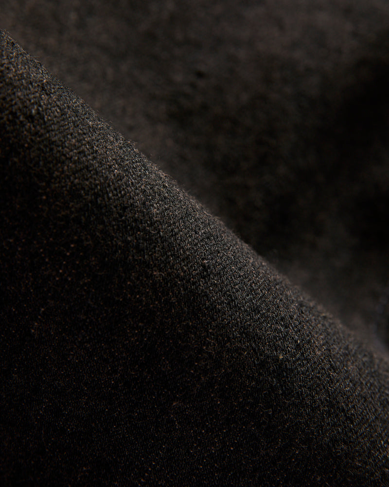 "Teacore Black x Brown" 14oz Rinsed Black Selvedge Denim - Slim Tapered Fit