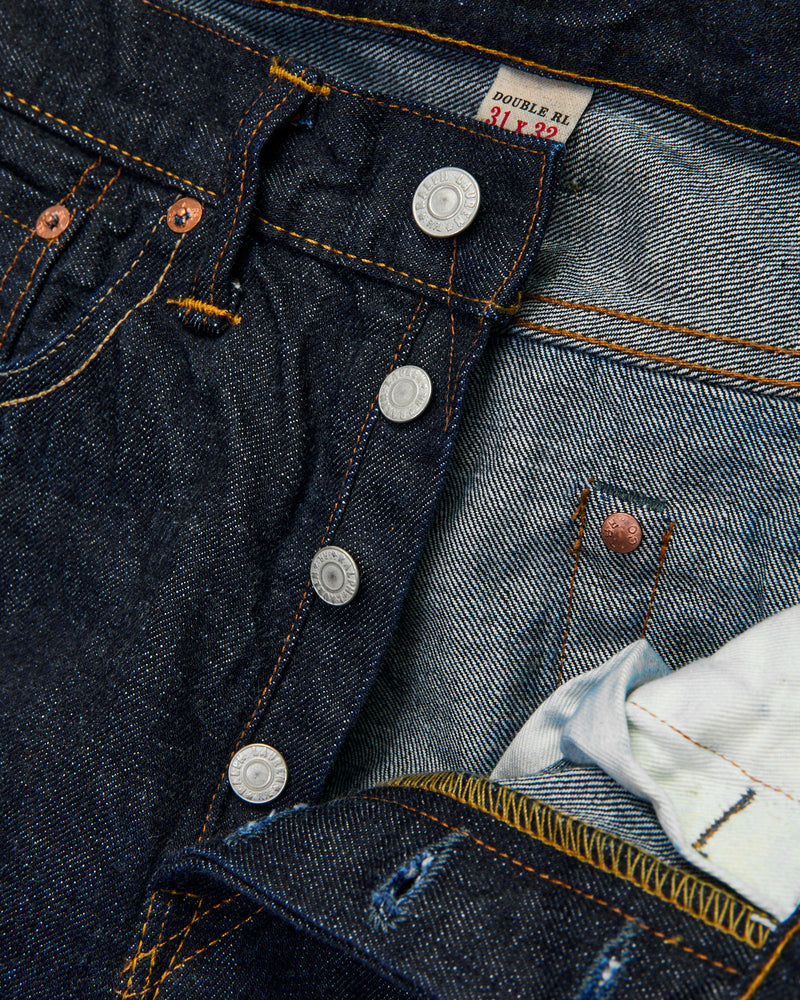 "East-West" 16oz Rinsed Selvedge Denim - Slim Bootcut Fit