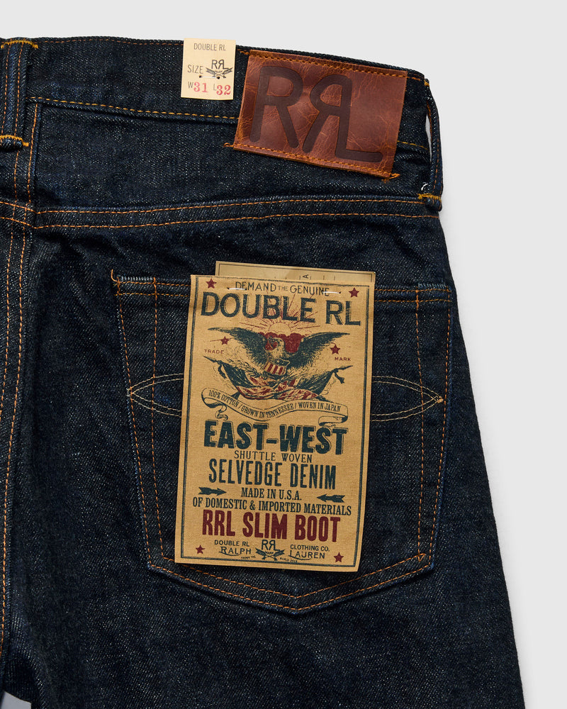 "East-West" 16oz Rinsed Selvedge Denim - Slim Bootcut Fit