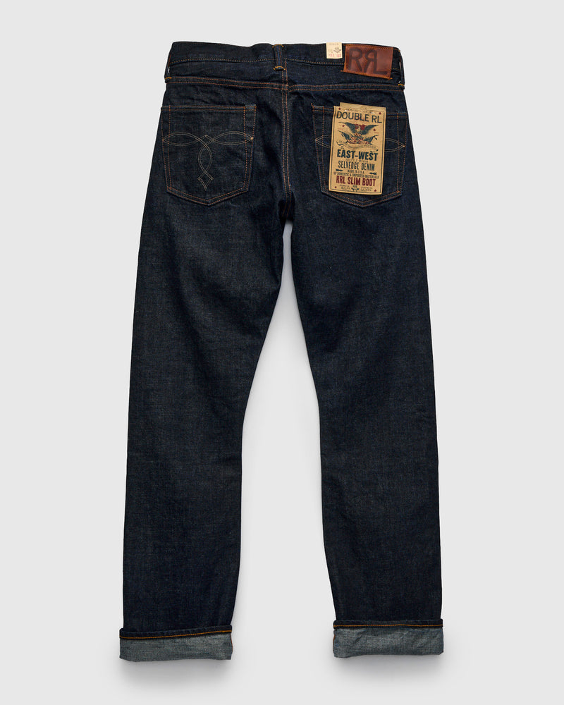"East-West" 16oz Rinsed Selvedge Denim - Slim Bootcut Fit