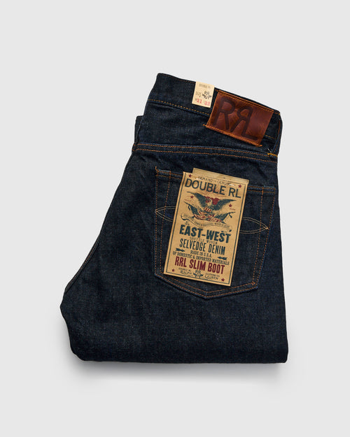 "East-West" 16oz Rinsed Selvedge Denim - Slim Bootcut Fit