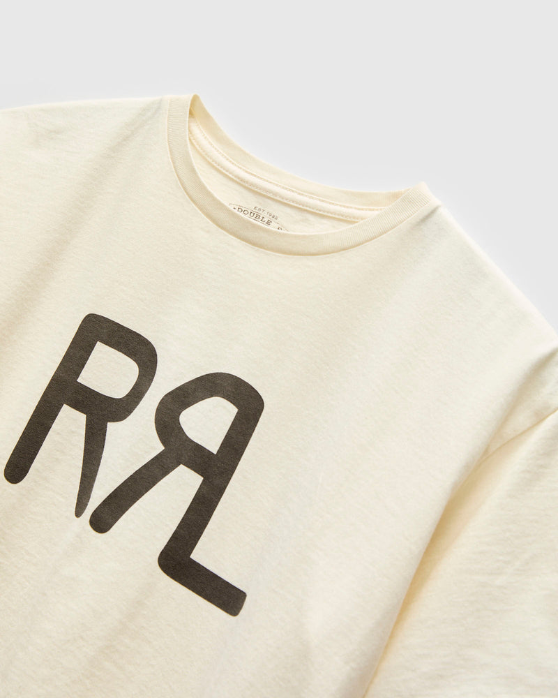 Vintage Knit Logo T-Shirt in White