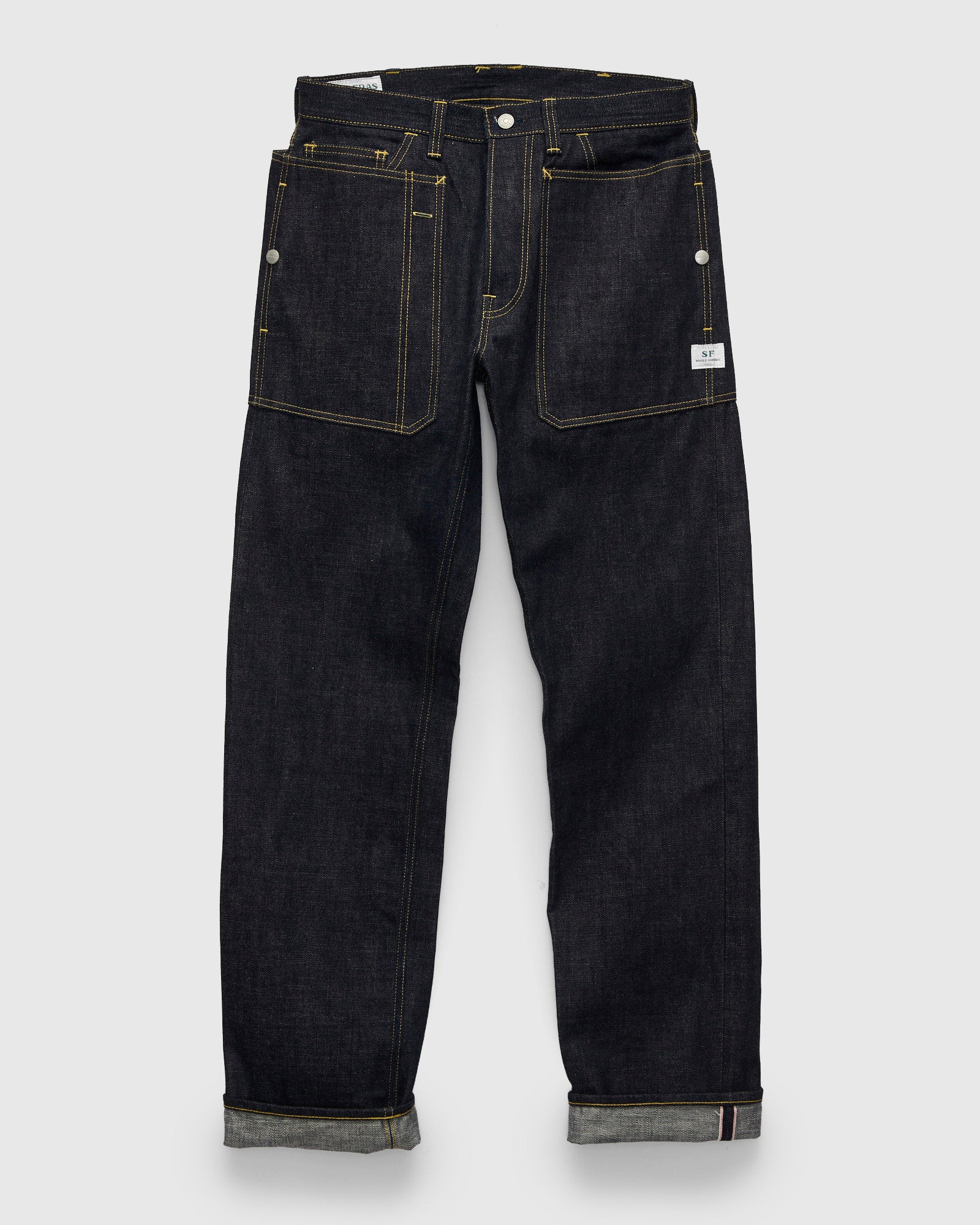 14oz Selvedge Denim Fall Leaf R Pants in Indigo – Blue Owl Workshop